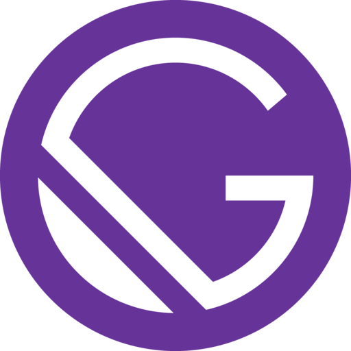Gatsby clickable logo.